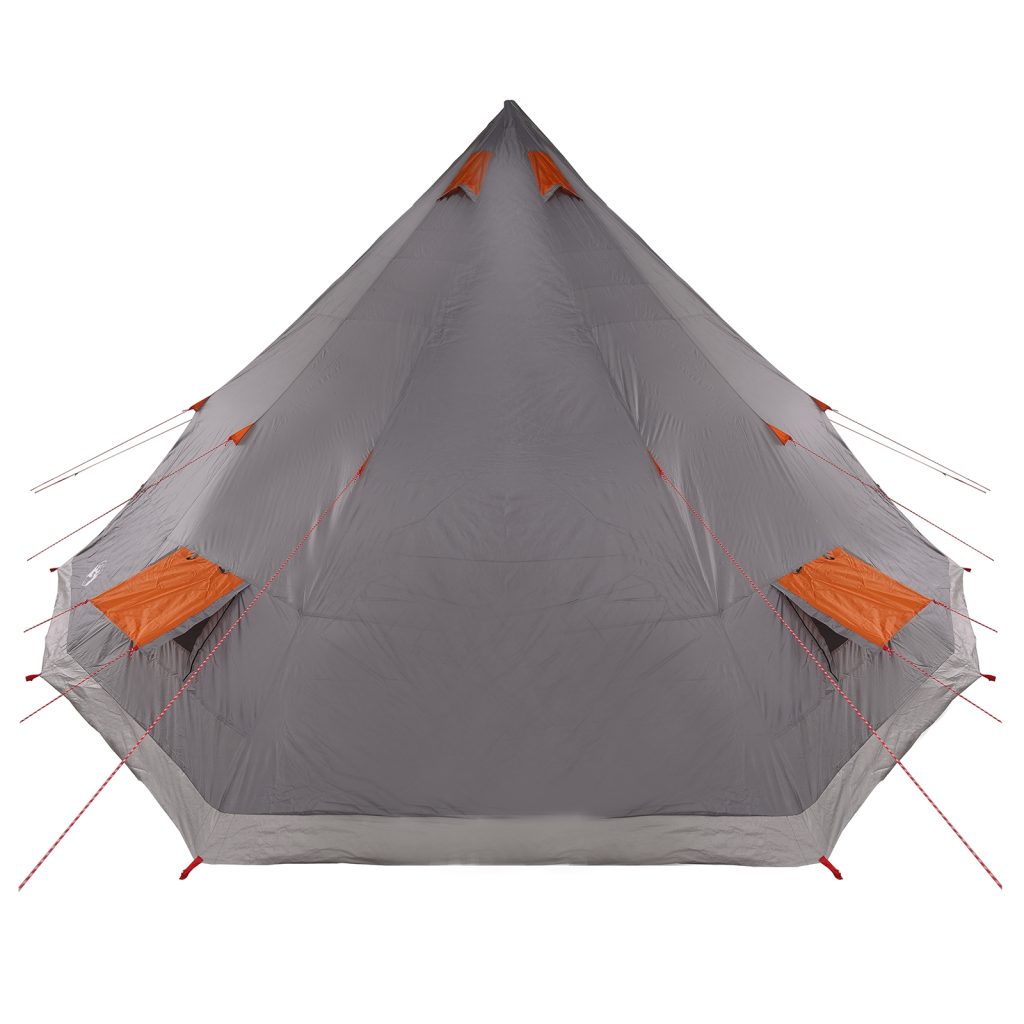 Perheteltta Tipi Harmaa ja Oranssi 12-Henkilön Vedenpitävä - Image 5