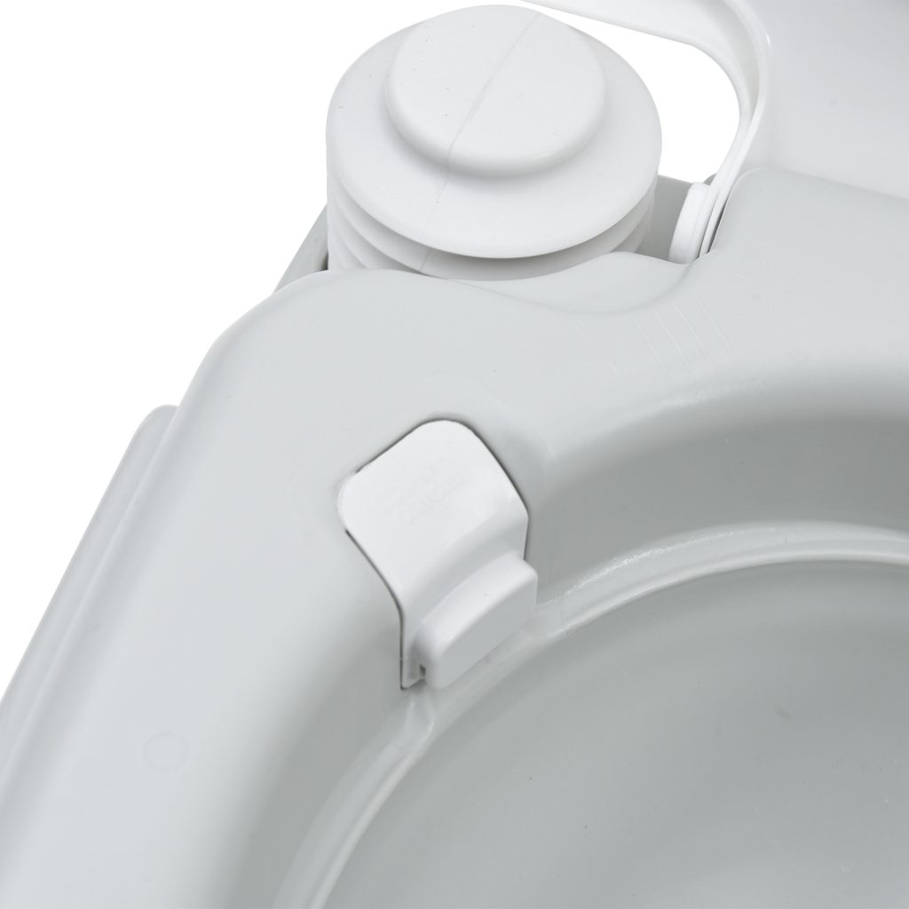 Kannettava WC Harmaa ja Valkoinen Muovi 10 L - Image 8