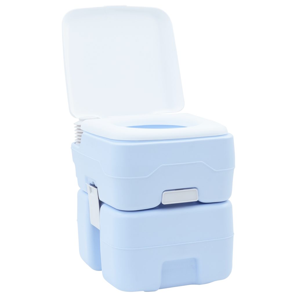 Kannettava WC-valo Sininen ja Valkoinen Muovi 20 L - Image 2