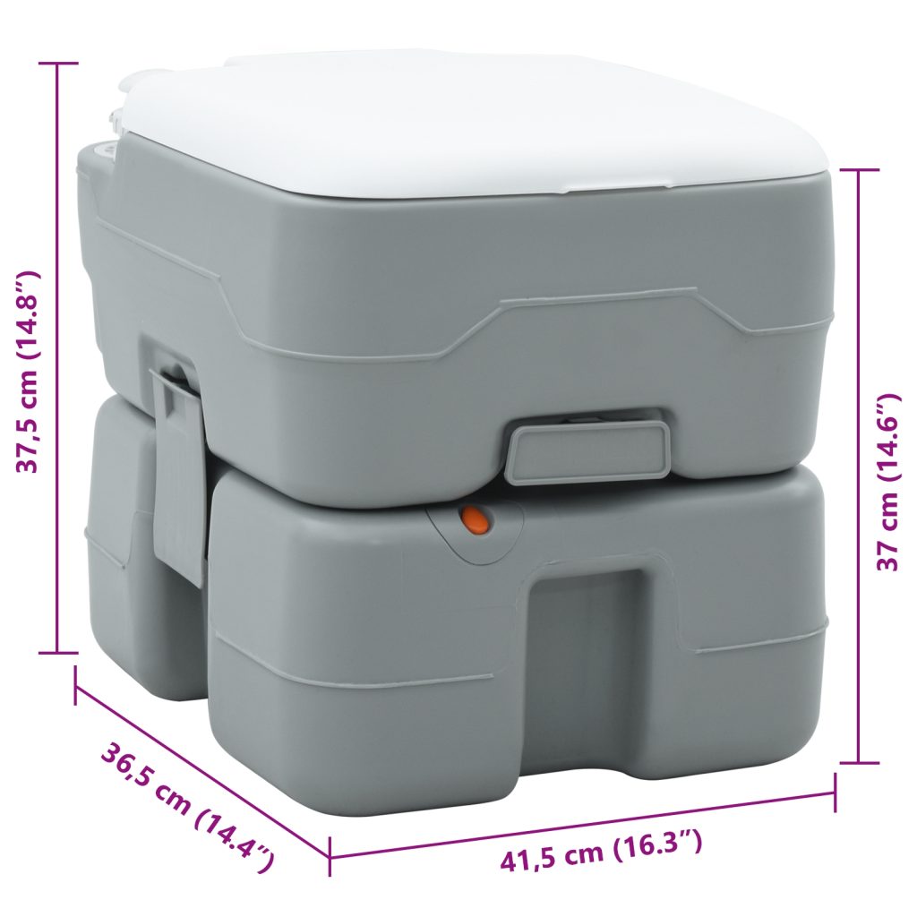 Retkijehäla Portable Harmaa 10L Puhtaalle Vedelle 20L Jäteastelle - Image 12