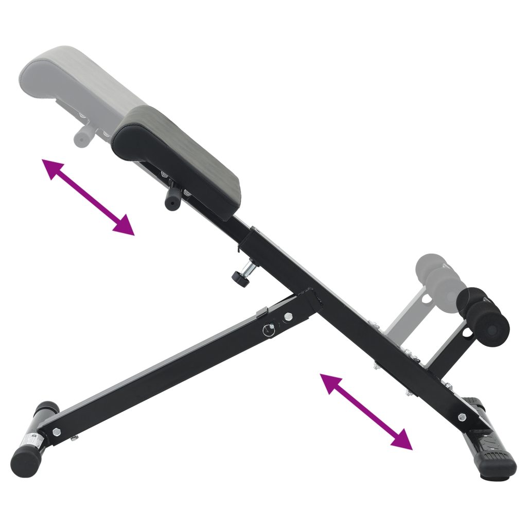 Hyperextension Penkki 120 kg Kokoontaittuva ja Säädettävä Teräs - Image 8