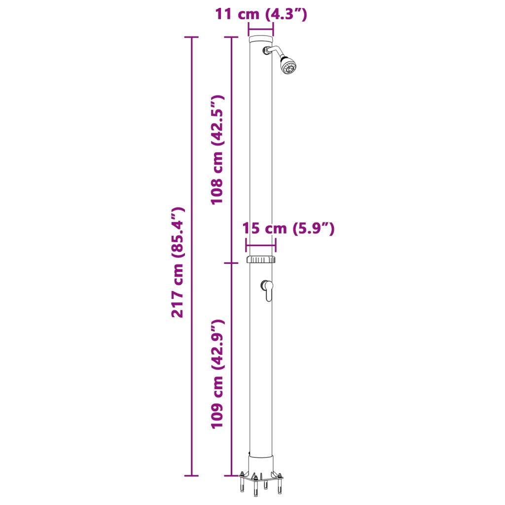 ulkosuihku 217 cm 20 L - Image 11