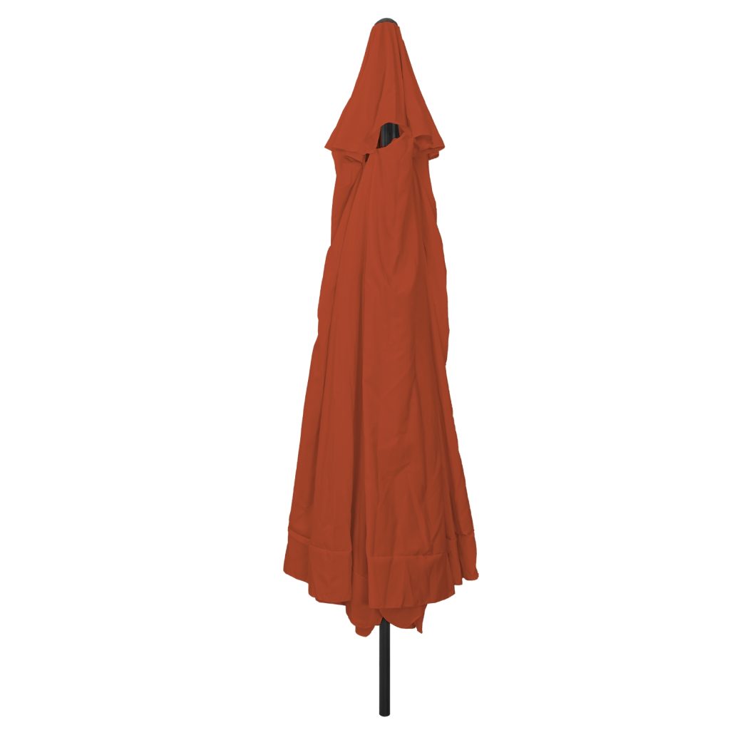 Puutarhahattu ø395x245 cm Poltettu Oranssi - Image 2