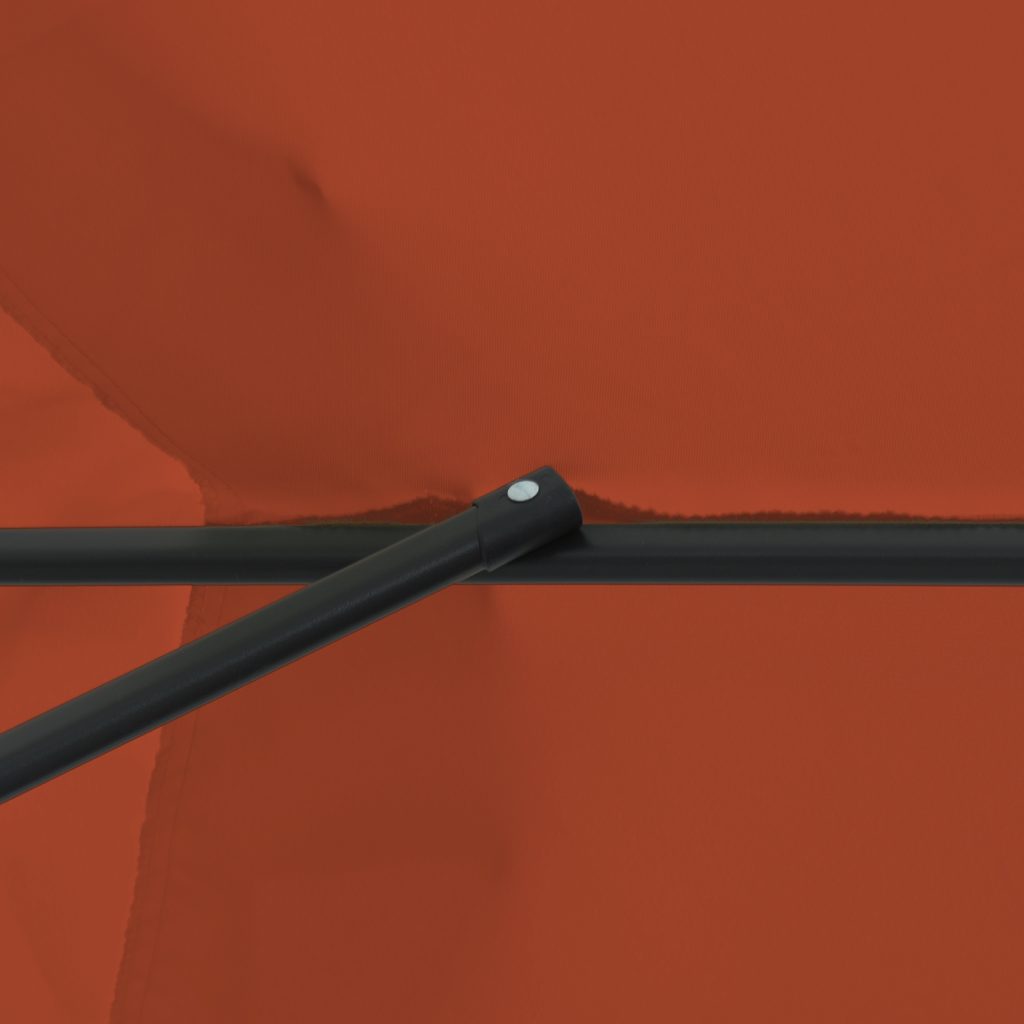 Puutarhahattu ø395x245 cm Poltettu Oranssi - Image 6