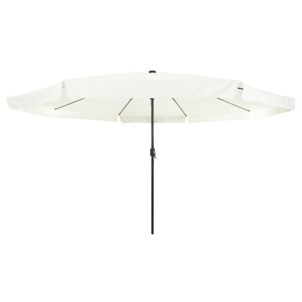 Puutarhaparasiitti LED-valoilla ø395x245 cm Hiekka Valkoinen - Image 4