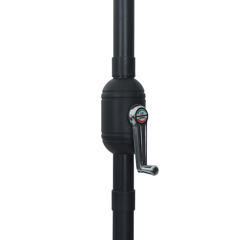 Puutarhamarkiisi LED-valoilla ø395x245 cm terrakotta - Image 6