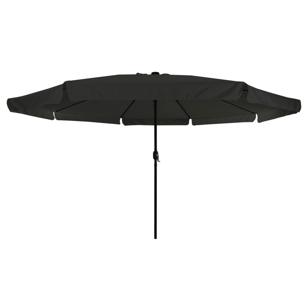 Puutarhahattu LED-valoilla ø395x245 cm Musta - Image 4