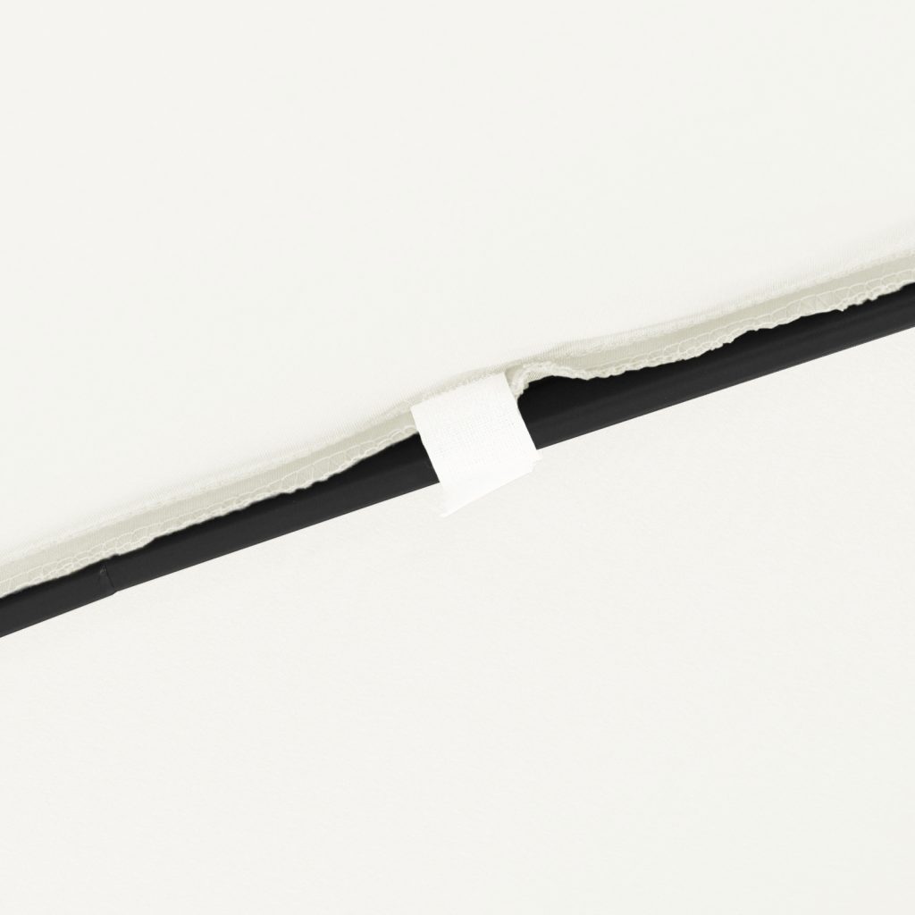 Neliö Taimitarha Aurinkovarjo 295x245 cm Hiekka Valkoinen - Image 6