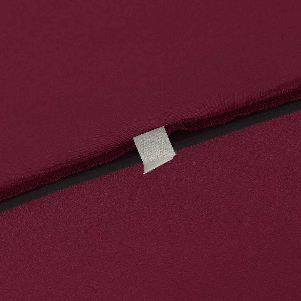 Neliömäinen Puutarha Parasoli 295x245 cm Bordeaux Punainen - Image 6