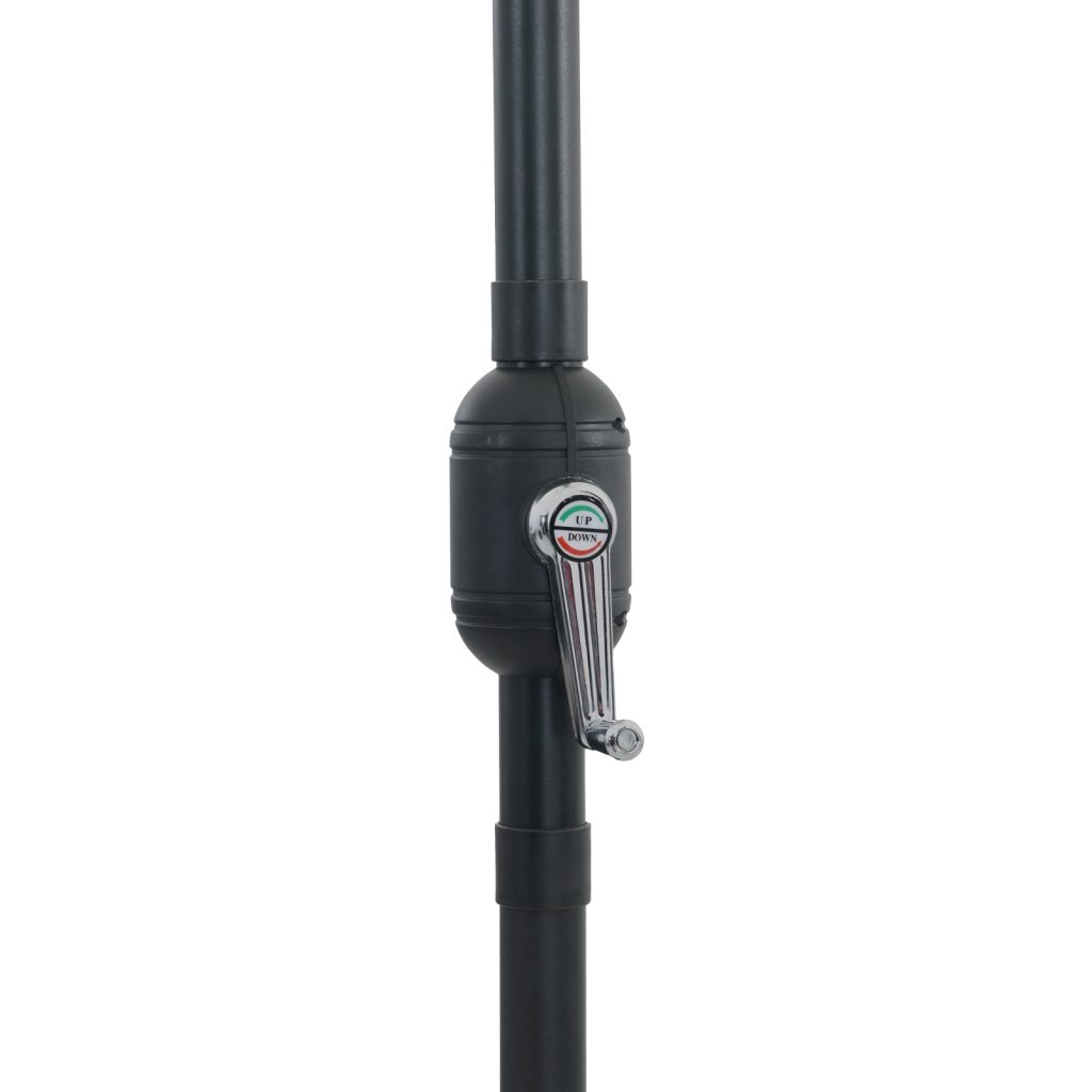 Neliskanttinen Puutarhateltta LED-valoilla 295x245 cm Musta - Image 6