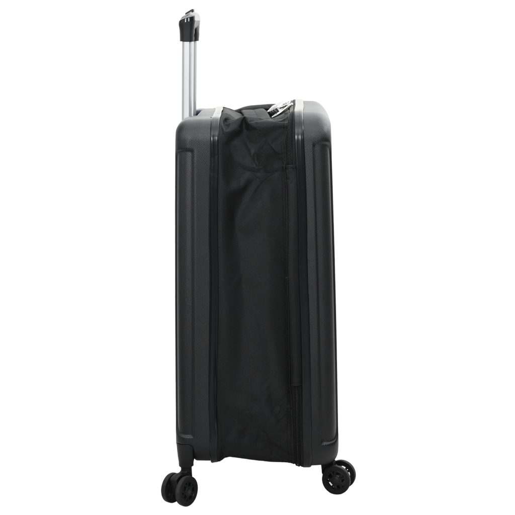 taitettava matkalaukku kovakotelo 20'' musta 34x23x55.5 cm ABS - Image 4