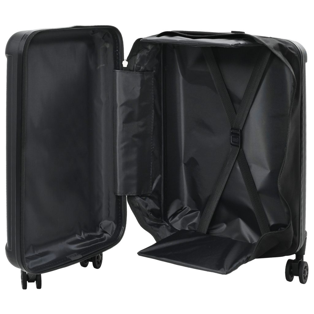Kokoontaitettava matkalaukku 24'Musta 43x27x66 cm ABS - Image 2