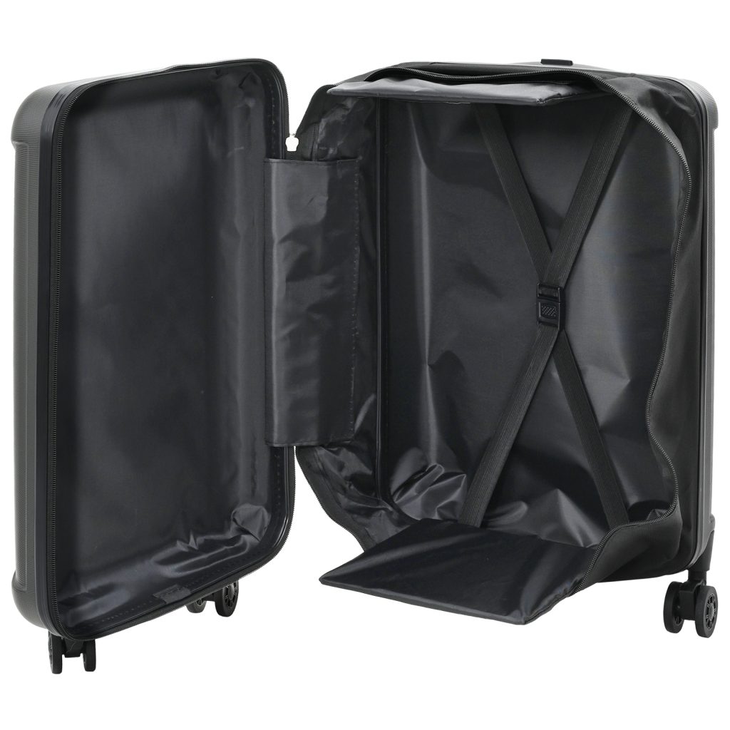 Kokoontaitettava kovakourinen matkalaukku 20'' Tummanharmaa 34x23x55.5 cm ABS - Image 2
