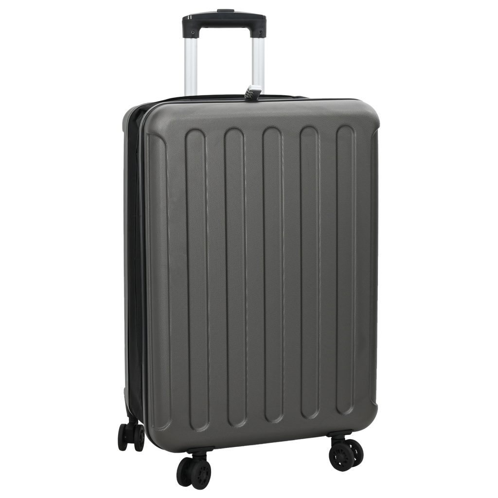 Kokoontaitettava Matkalaukku Kovakuori 24'' Tummanharmaa 43x27x66 cm ABS