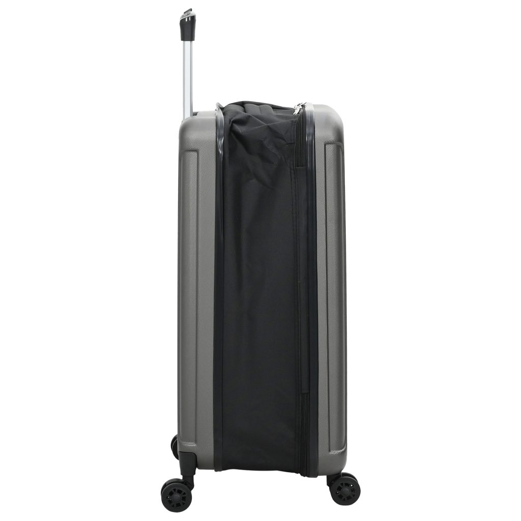 Kokoontaitettava Matkalaukku Kovakuori 24'' Tummanharmaa 43x27x66 cm ABS - Image 4