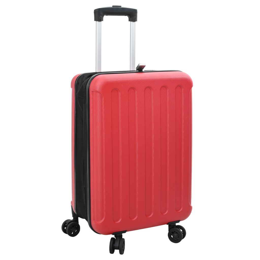 taitettava matkalaukku kovakotelo 24'' Punainen 43x27x66 cm ABS