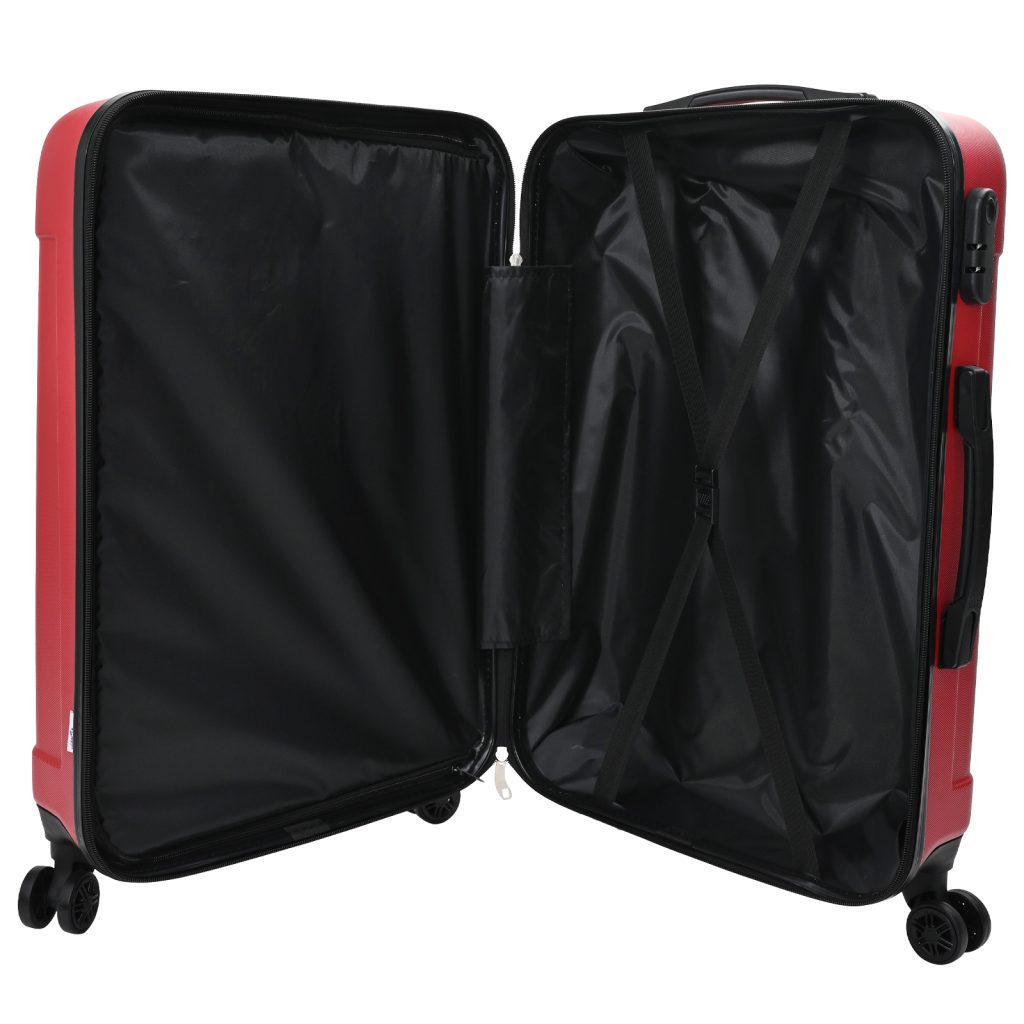 Matkalaukkusetti 3 kpl Kova Punainen 20” 24” 28” ABS - Image 4