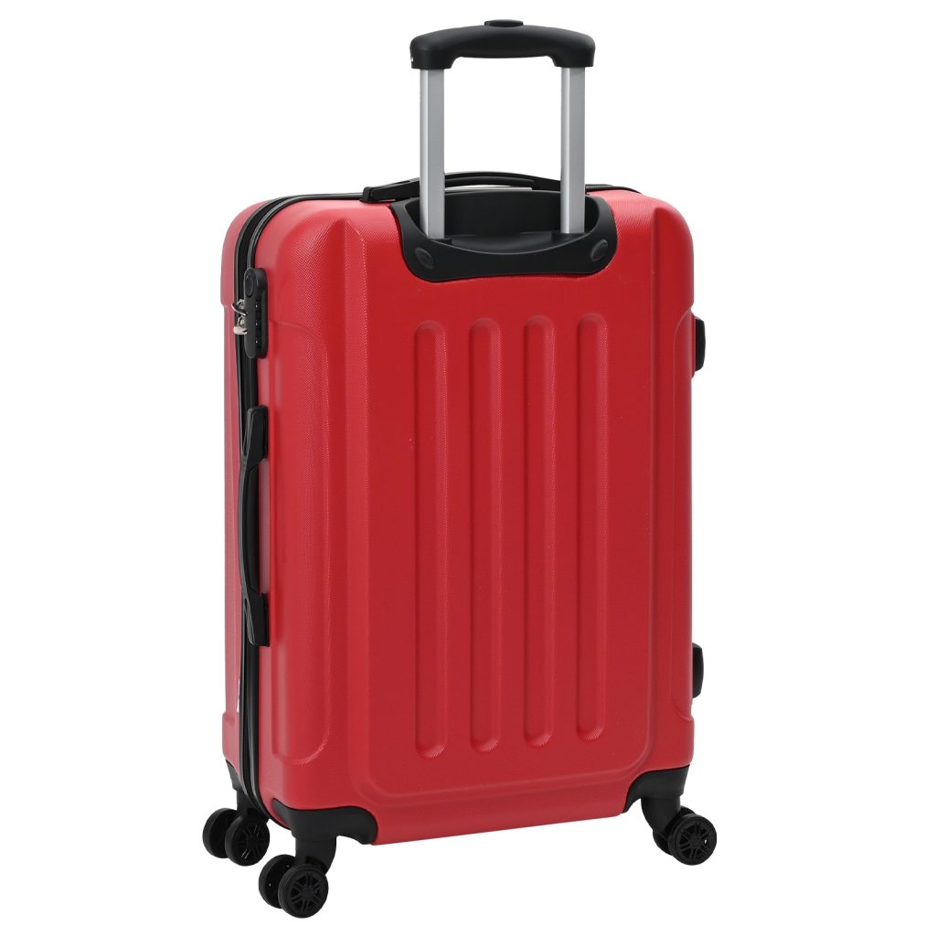 Matkalaukkusetti 3 kpl Kova Punainen 20” 24” 28” ABS - Image 6