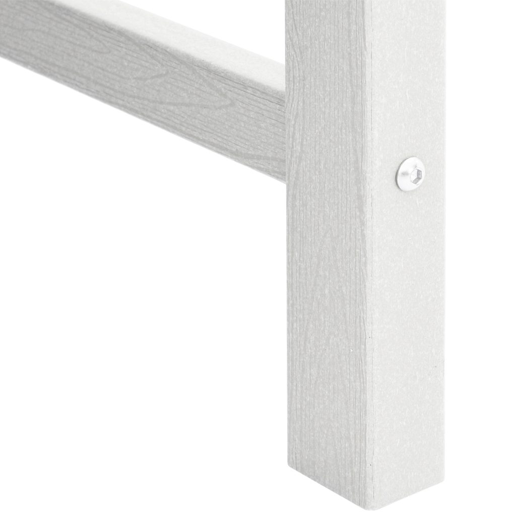 Puutarhatuolit 2 kpl Valkoinen HDPE - Image 10