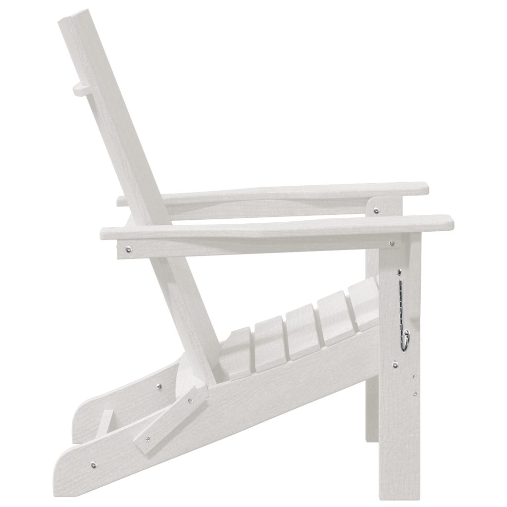 taittuva Adirondack-tuoli Valkoinen 74.5x80.5x90 cm HDPE - Image 5