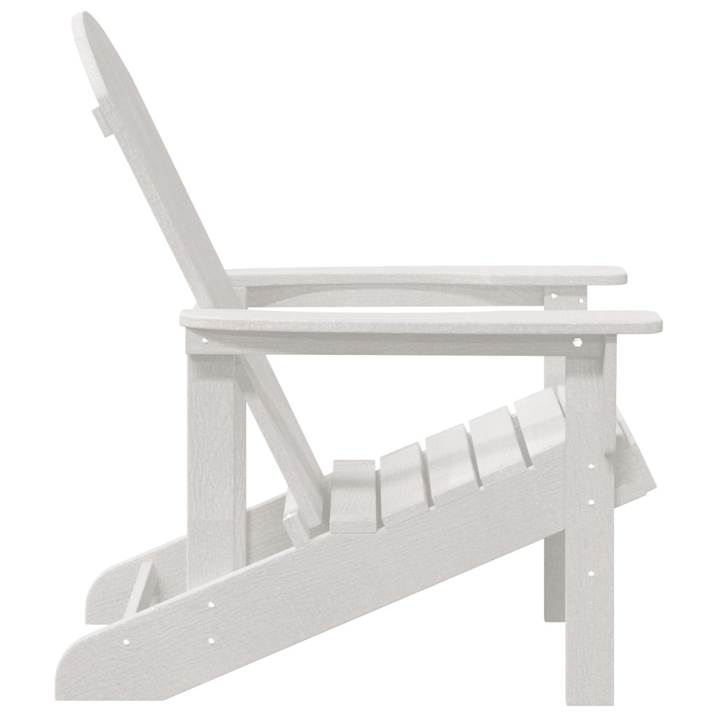 Adirondack-tuoli Valkoinen 74x82x91 cm HDPE - Image 5