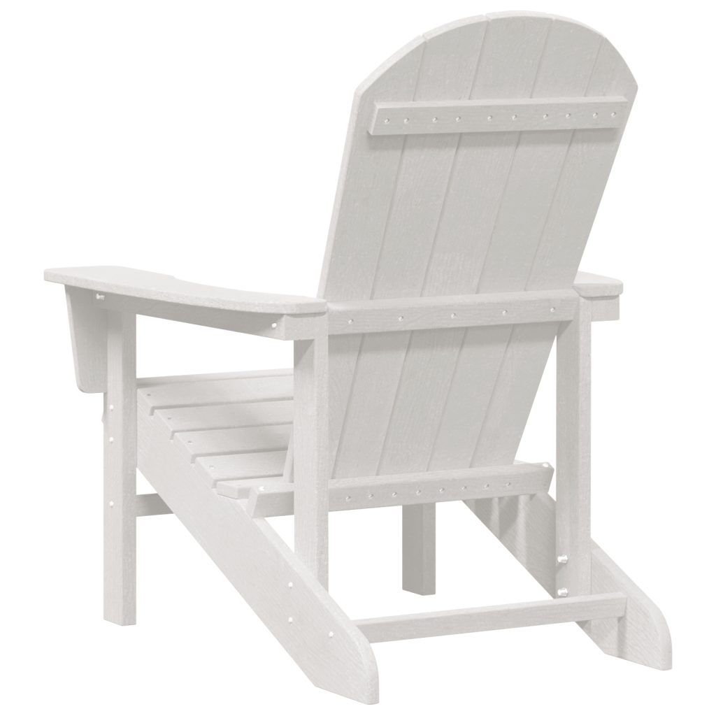 Adirondack-tuoli Valkoinen 74x82x91 cm HDPE - Image 6
