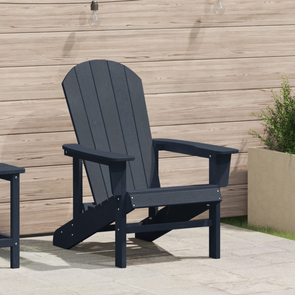 Adirondack-tuoli Laivastonsininen 74x82x91 cm HDPE