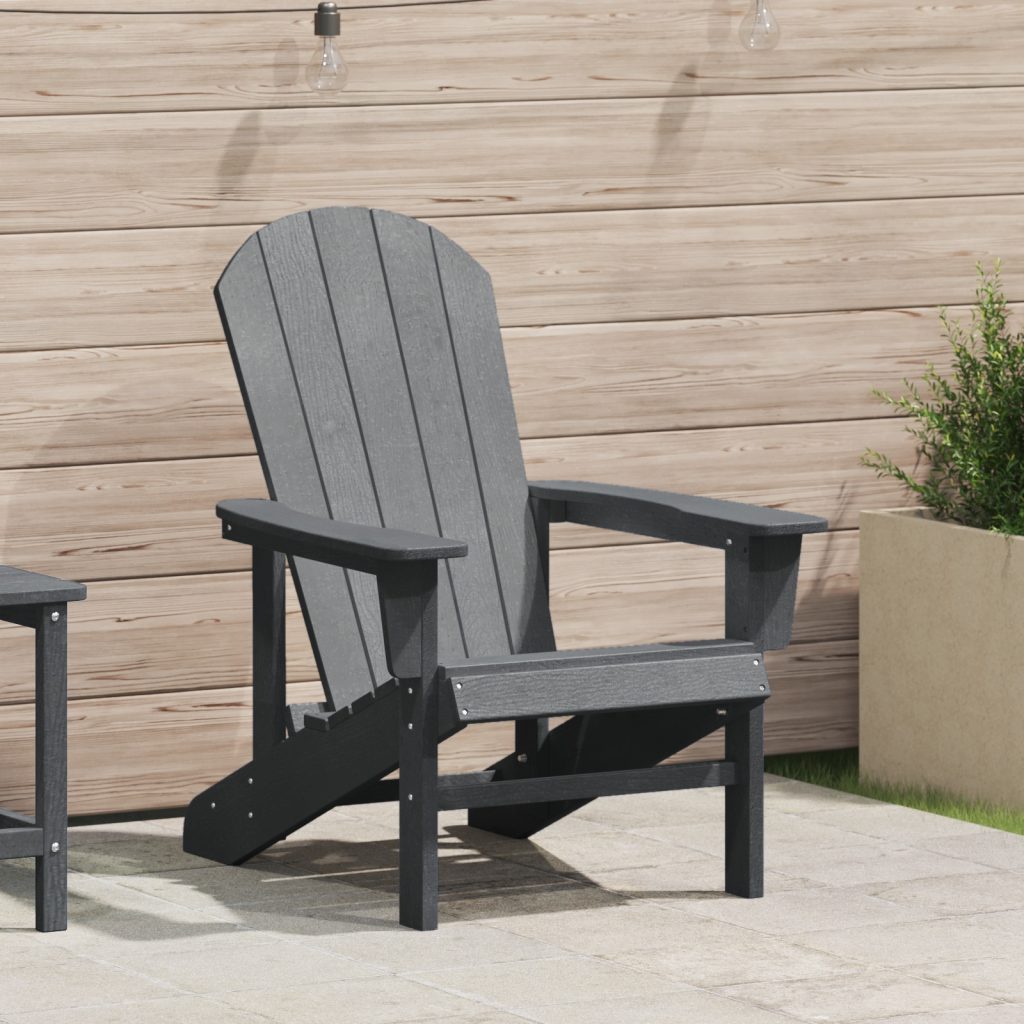 Adirondack -tuoli Vaaleanharmaa 74x82x91 cm HDPE