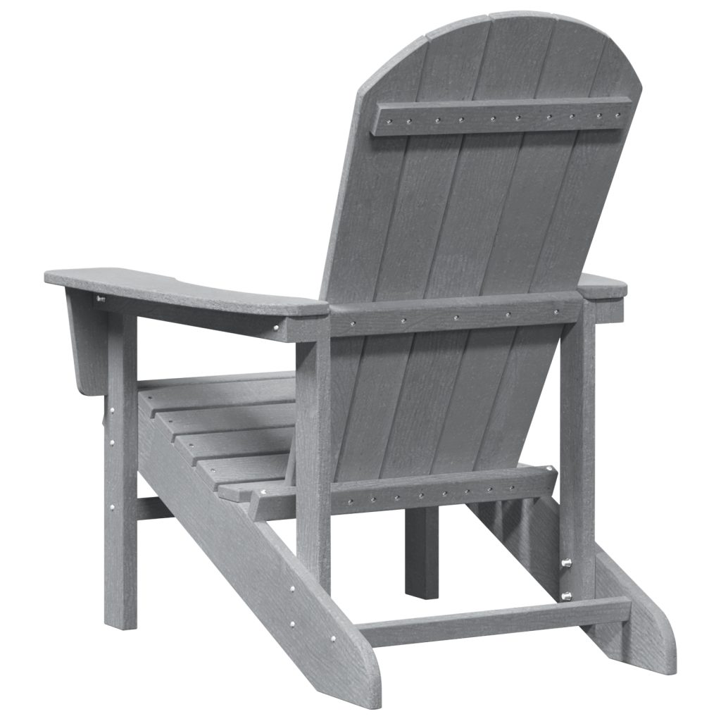 Adirondack -tuoli Vaaleanharmaa 74x82x91 cm HDPE - Image 6