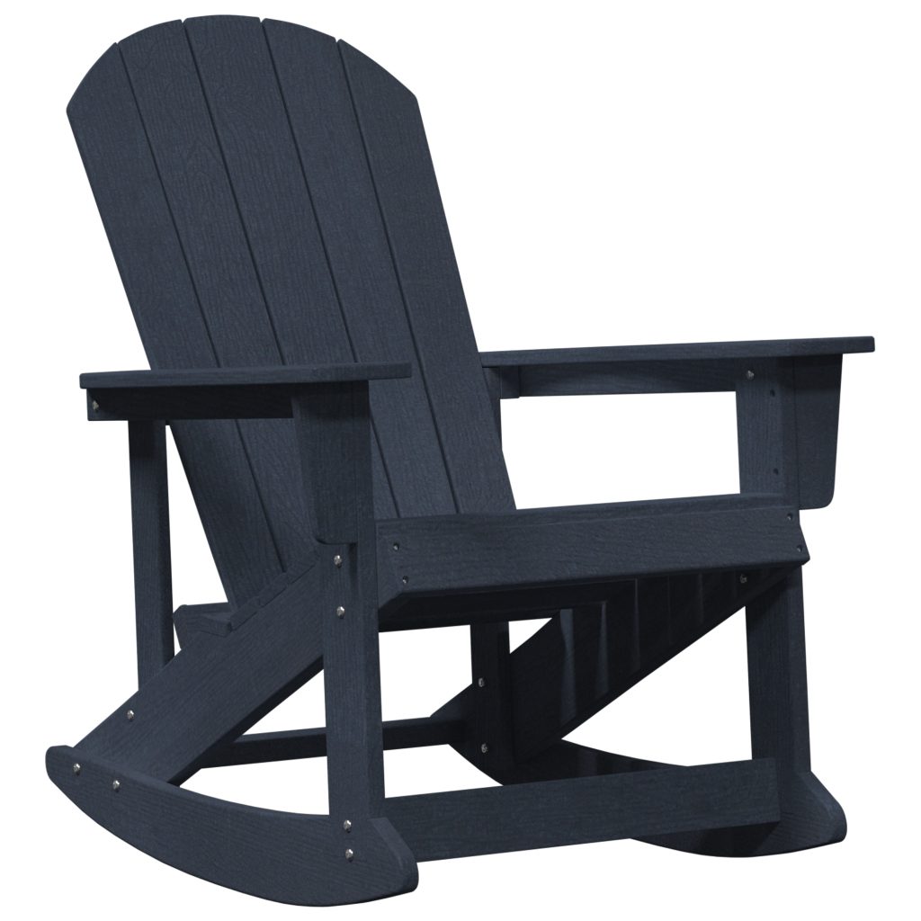 Adirondack-keinutuoli Laivastonsininen 73.5x92x90 cm HDPE - Image 2