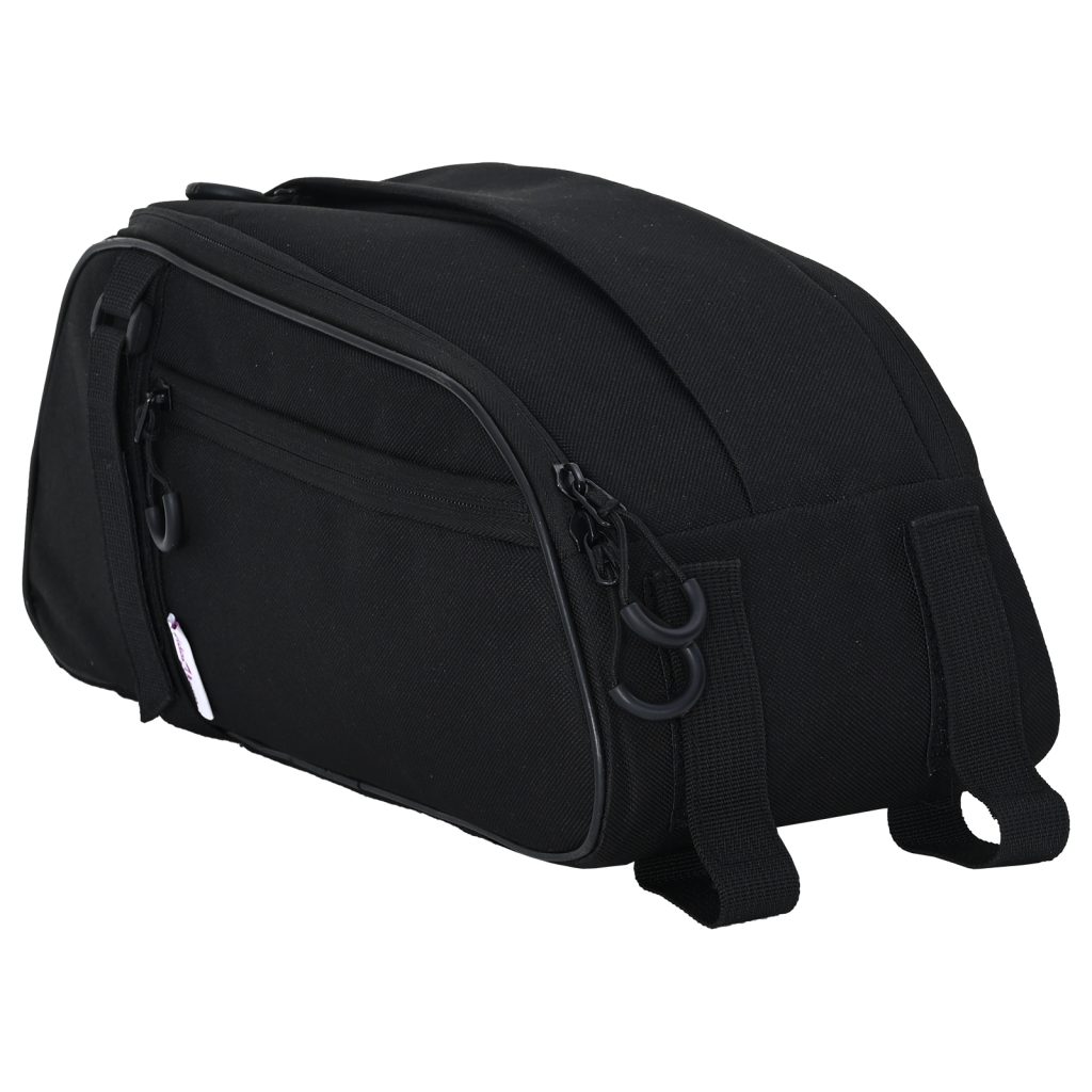 Polkupyörälaukku Pannier Telineelle 8 L Musta 38x16x16 cm