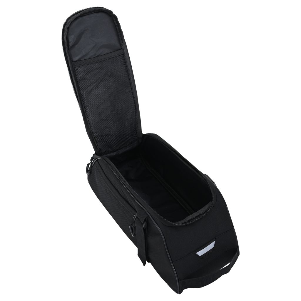 Polkupyörälaukku Pannier Telineelle 8 L Musta 38x16x16 cm - Image 6