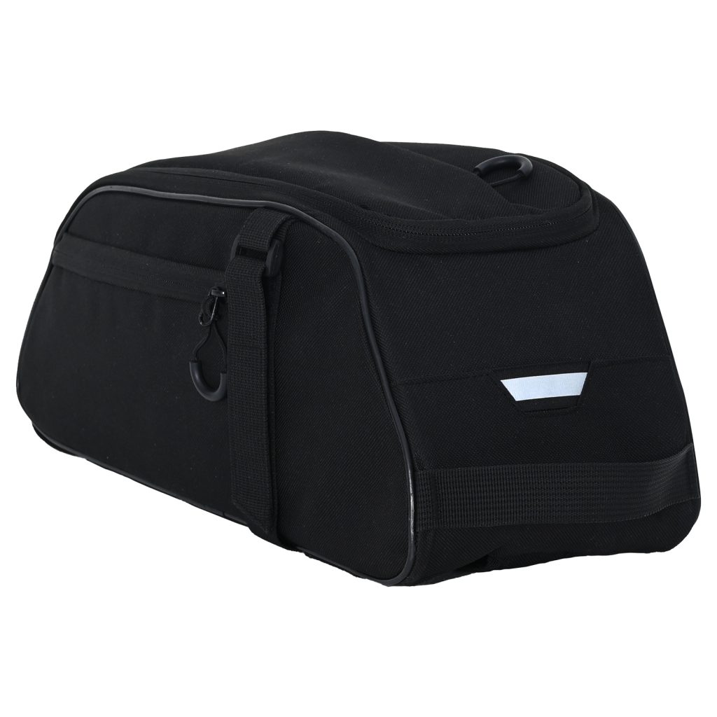 Polkupyörälaukku Pannier Telineelle 8 L Musta 38x16x16 cm - Image 8