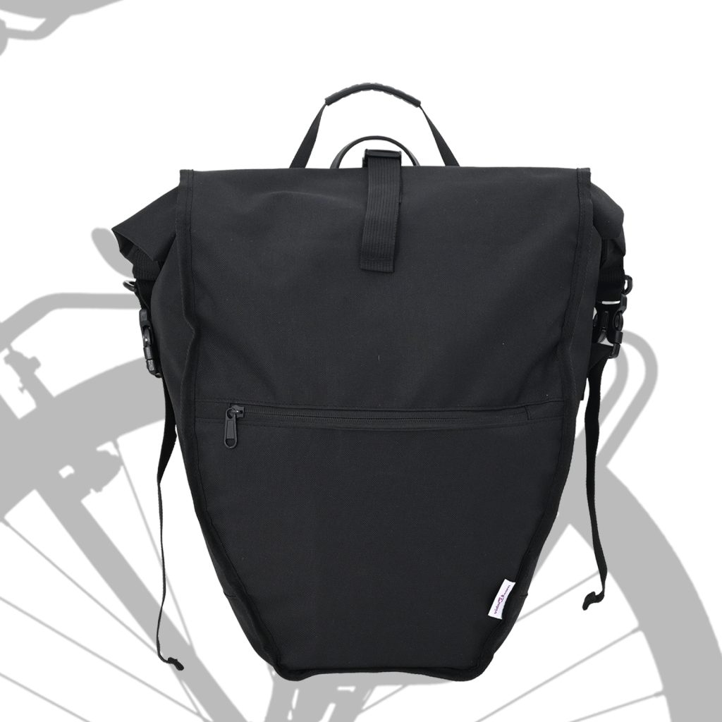 Pyörälaukku pannier-laukulle 25 L Musta 32.5x17x57 cm - Image 2