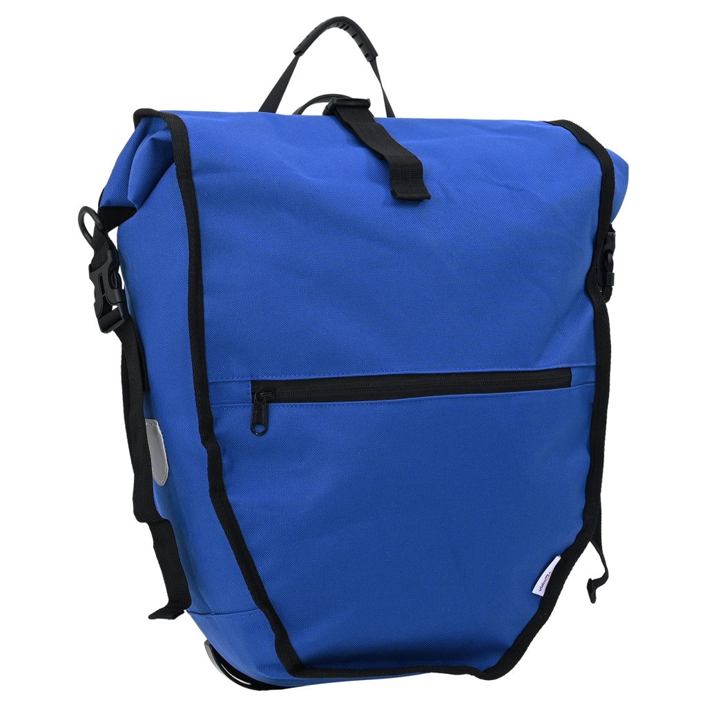 pyörälaukku pannier-telineelle 25 L Sininen 32.5x17x57 cm