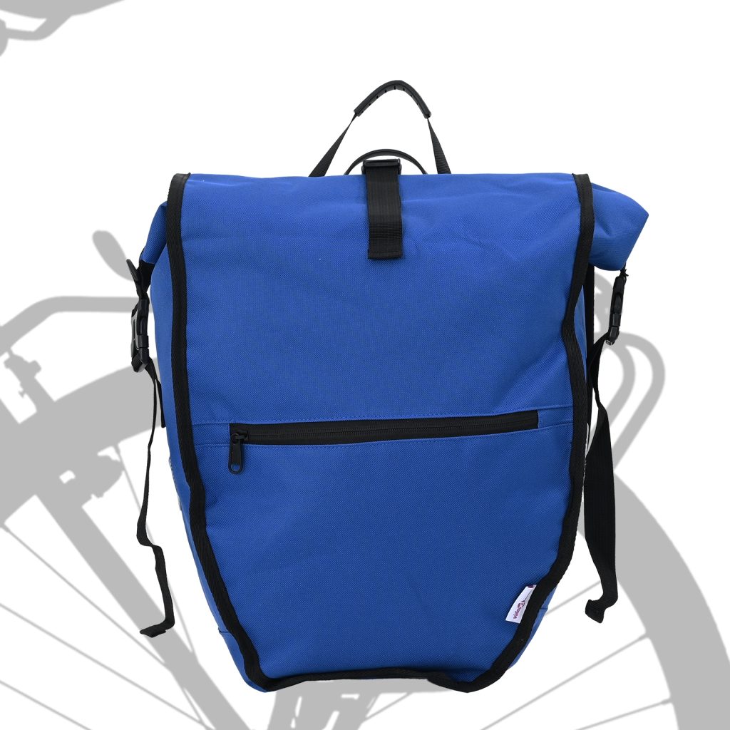 pyörälaukku pannier-telineelle 25 L Sininen 32.5x17x57 cm - Image 2
