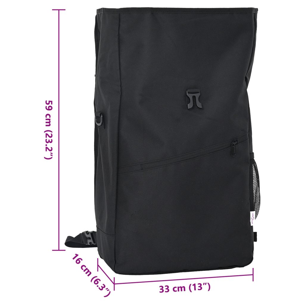 Pyöräilysäilytys pannier-telineelle 25 L Musta 33x16x48 cm - Image 12