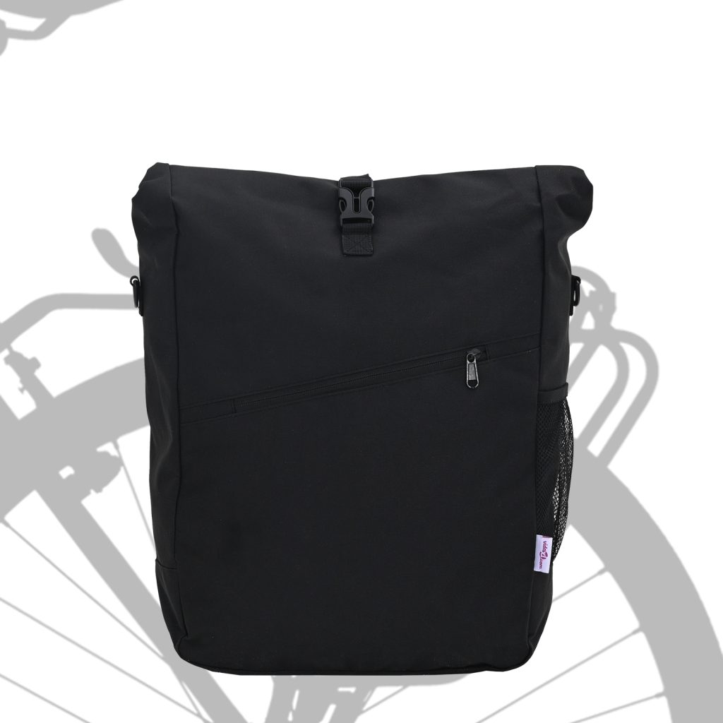 Pyöräilysäilytys pannier-telineelle 25 L Musta 33x16x48 cm - Image 2