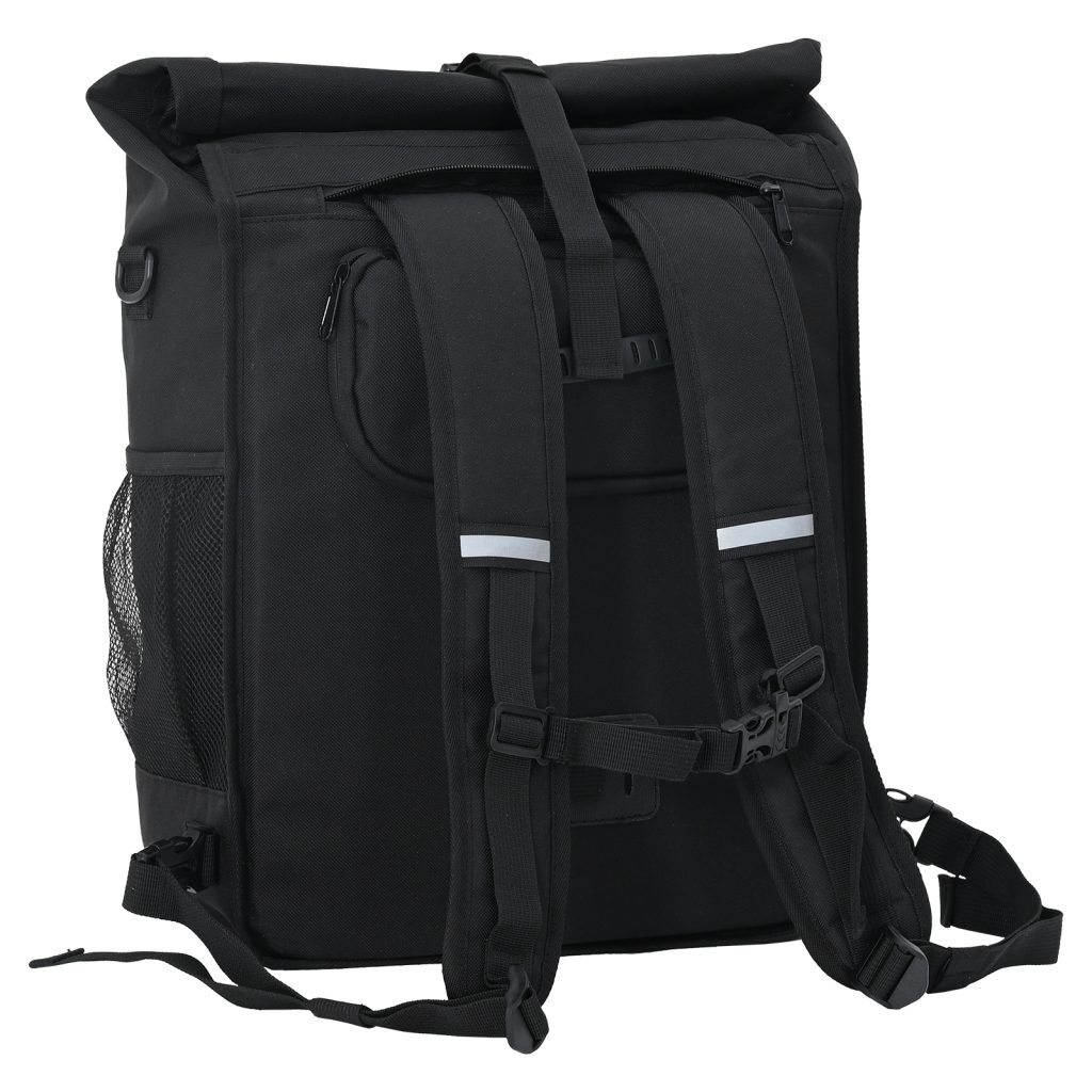 Pyöräilysäilytys pannier-telineelle 25 L Musta 33x16x48 cm - Image 5