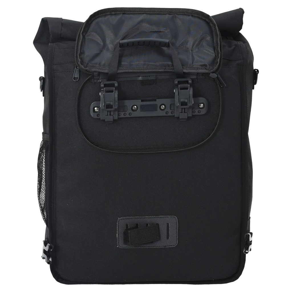 Pyöräilysäilytys pannier-telineelle 25 L Musta 33x16x48 cm - Image 9