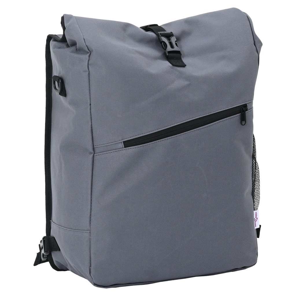 Polkupyörälaukku Pannier Rack 25 L Harmaa 33x16x48 cm