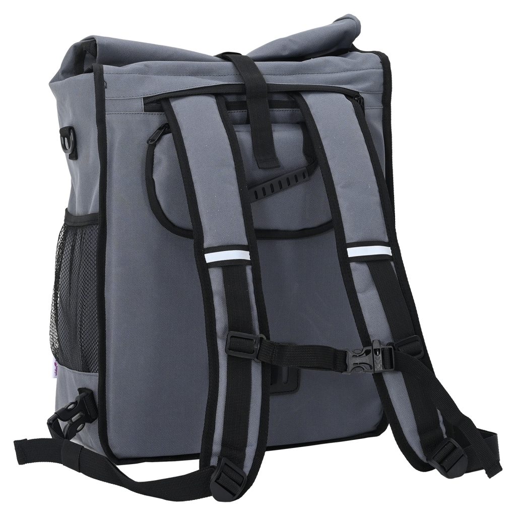 Polkupyörälaukku Pannier Rack 25 L Harmaa 33x16x48 cm - Image 9