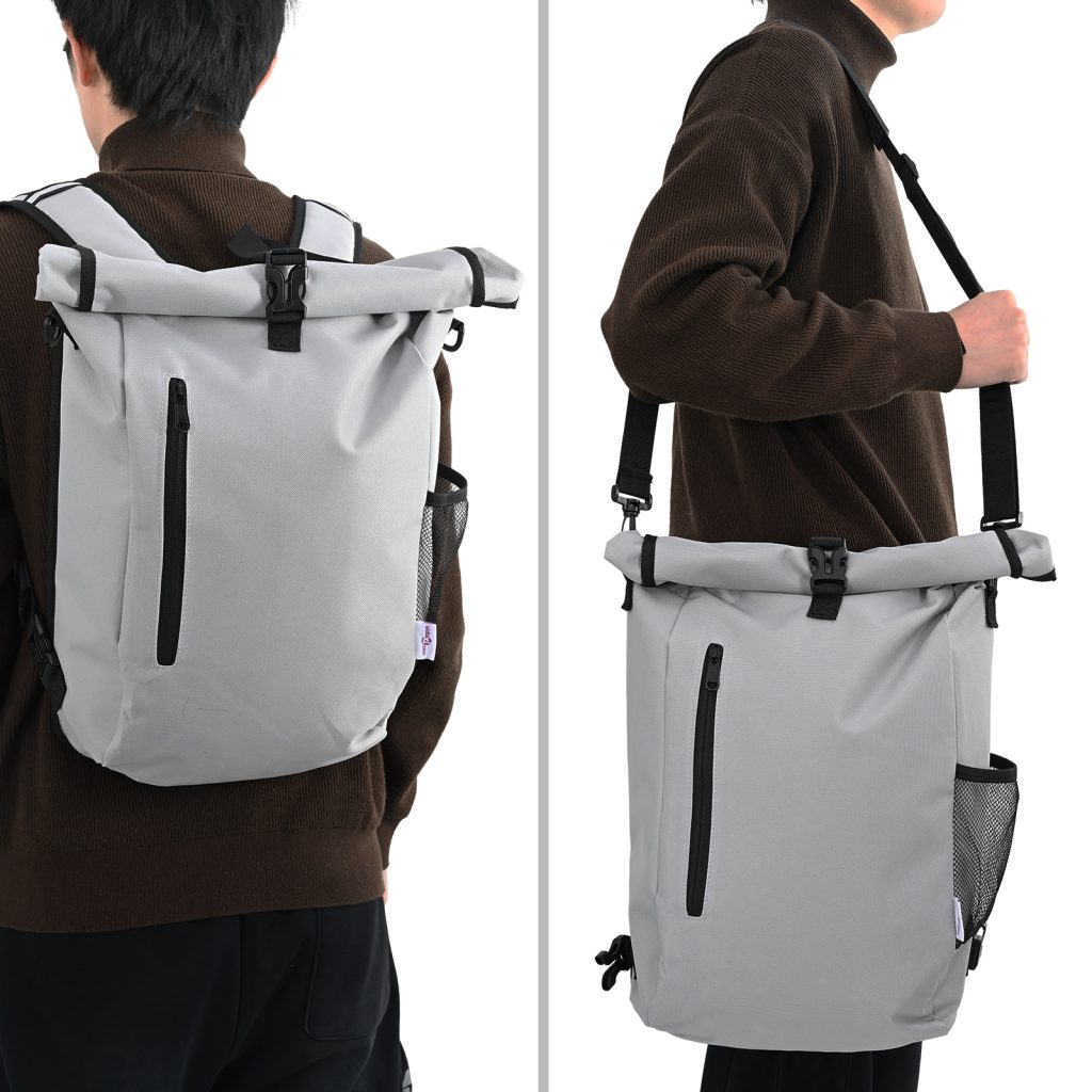 Polkupyörälaukku tarviketelineelle 20 L Harmaa 31x13x58 cm - Image 3