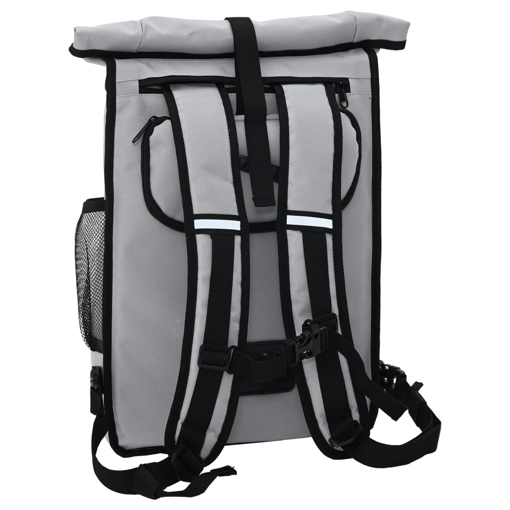 Polkupyörälaukku tarviketelineelle 20 L Harmaa 31x13x58 cm - Image 8