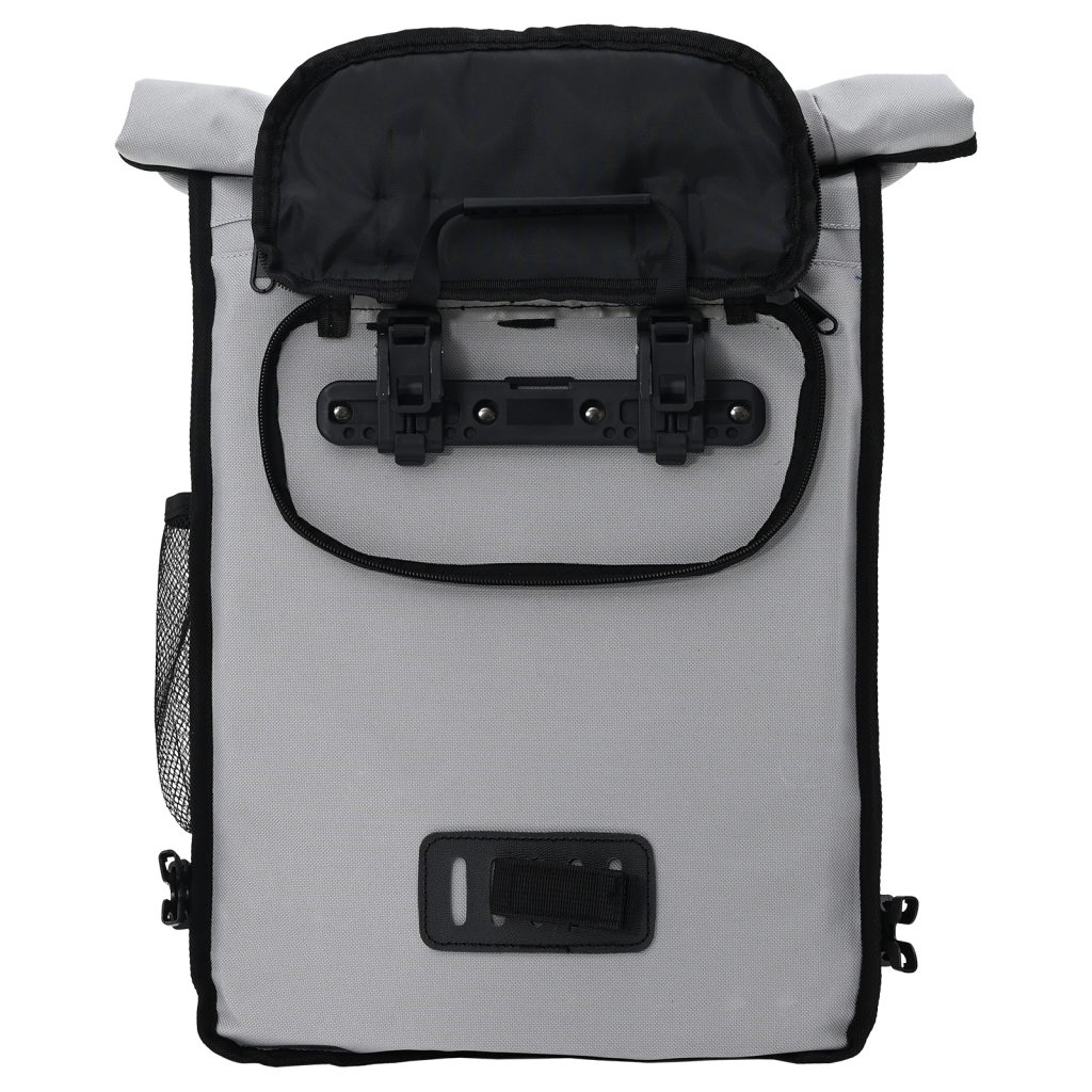 Polkupyörälaukku tarviketelineelle 20 L Harmaa 31x13x58 cm - Image 9