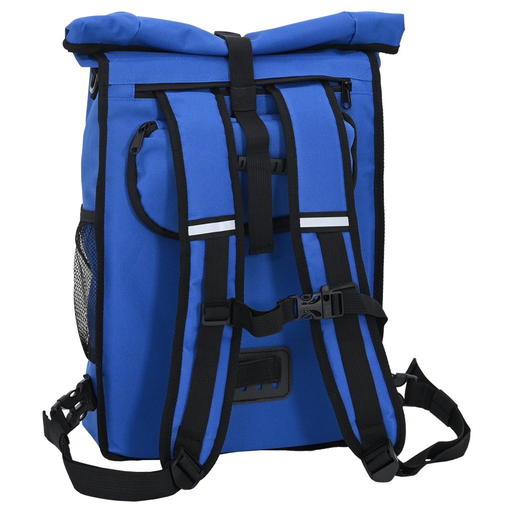 pyörälaukku pannier-telineelle 20 L sininen 31x13x58 cm - Image 8