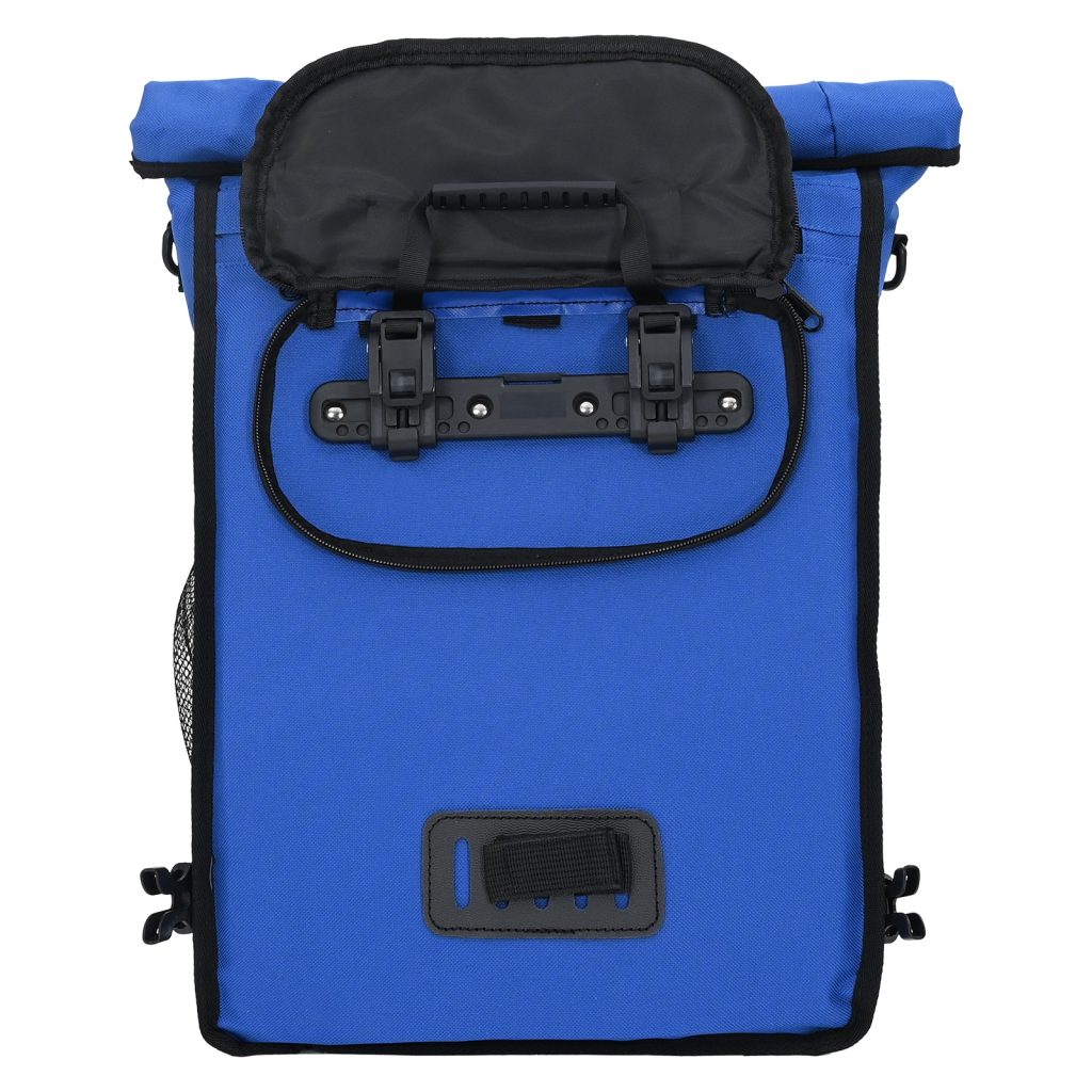 pyörälaukku pannier-telineelle 20 L sininen 31x13x58 cm - Image 9