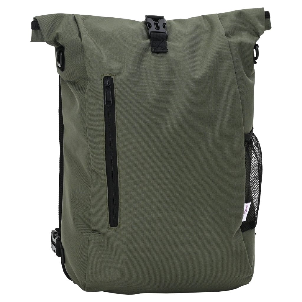 Pyörälaukku kylkikiinnikkeelle 20 L Oliivinvihreä 31x13x58 cm