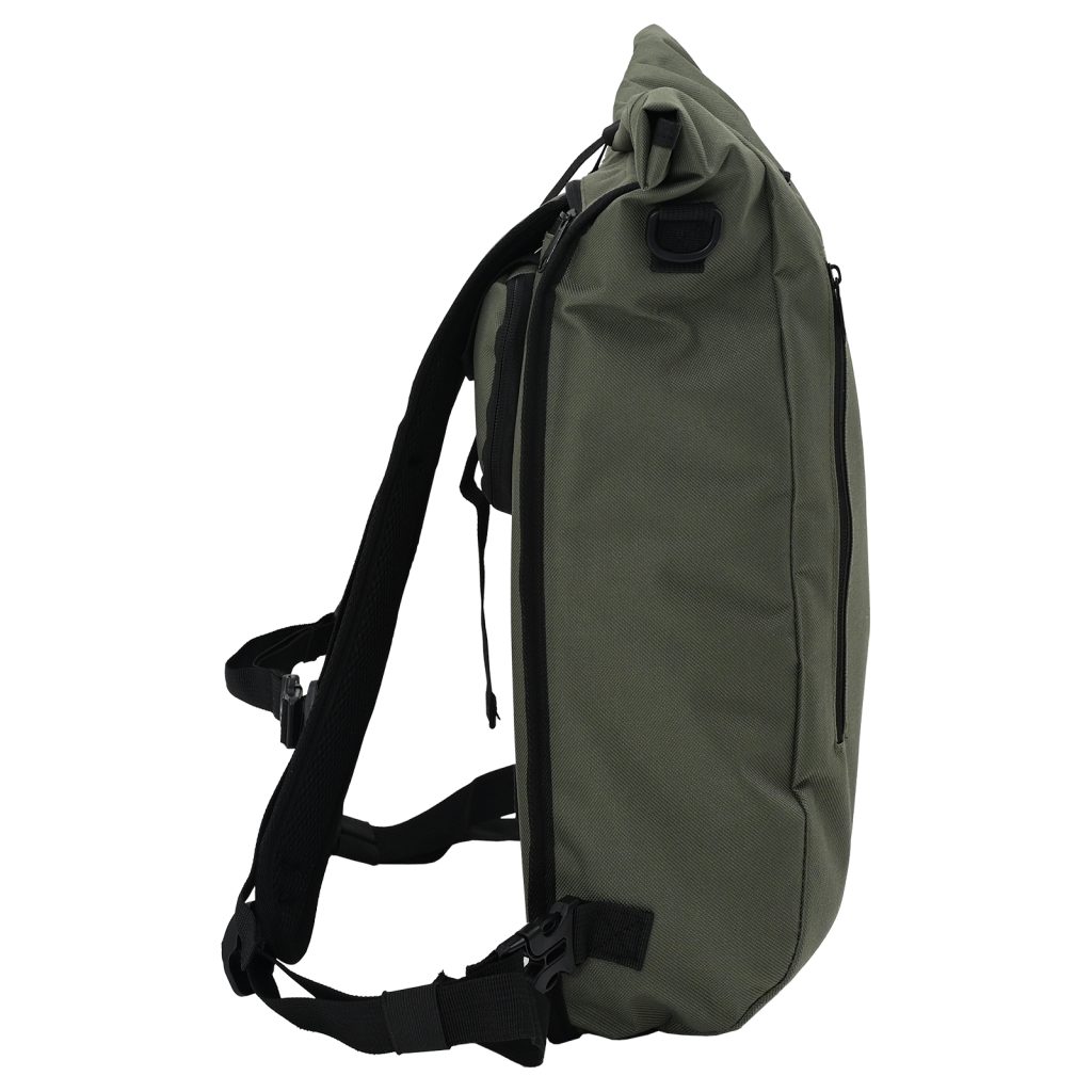 Pyörälaukku kylkikiinnikkeelle 20 L Oliivinvihreä 31x13x58 cm - Image 4