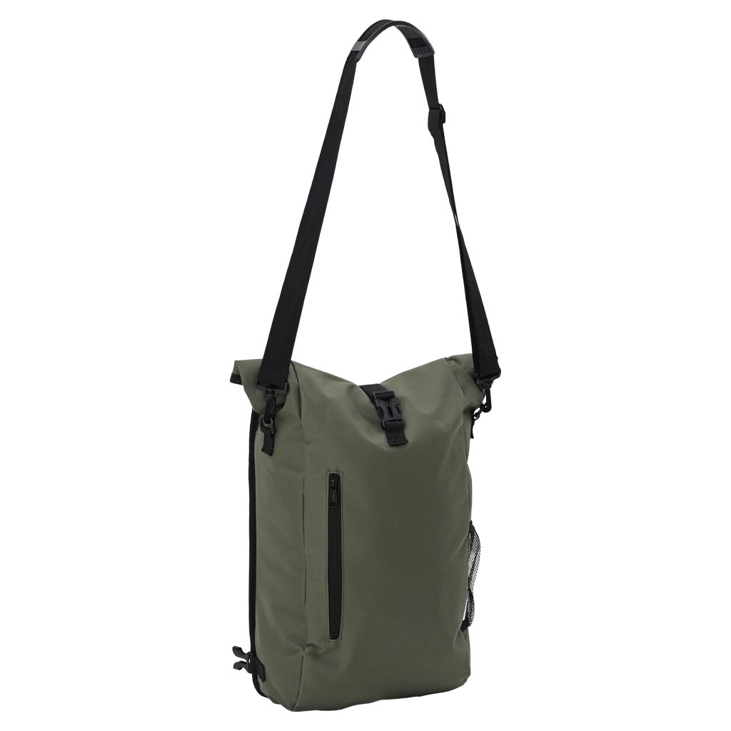 Pyörälaukku kylkikiinnikkeelle 20 L Oliivinvihreä 31x13x58 cm - Image 5